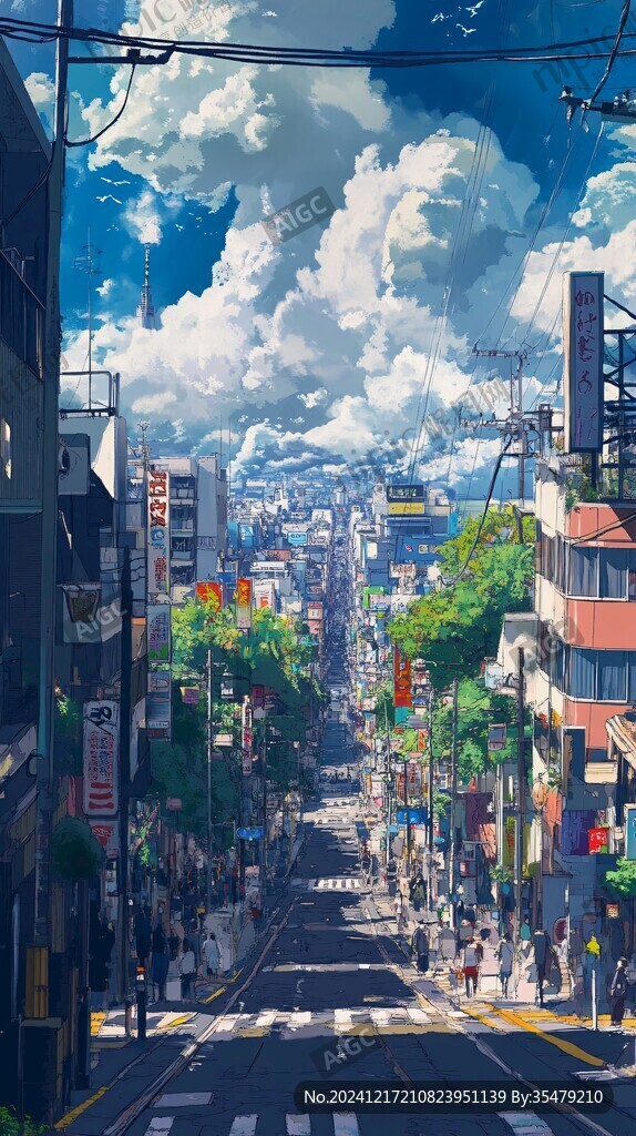 动漫场景插画