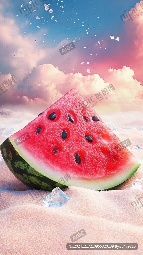 西瓜雪泡高清