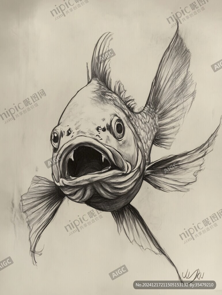 纯手绘鱼儿
