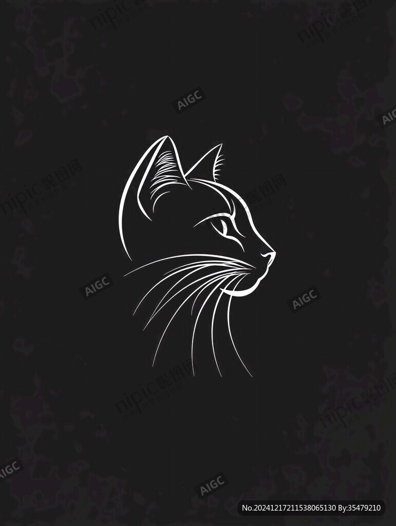 猫背影logo