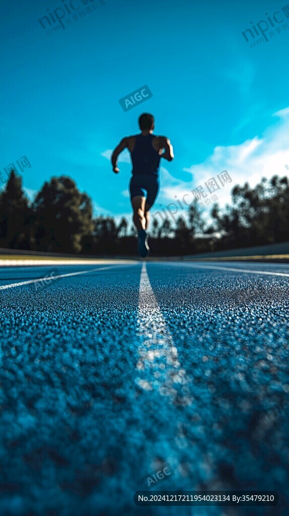 体育奔跑赛跑运动会