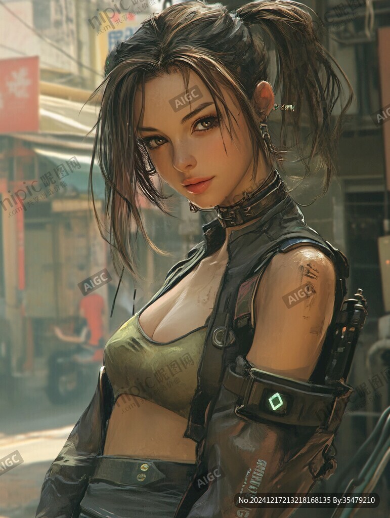 日韩厚涂插画