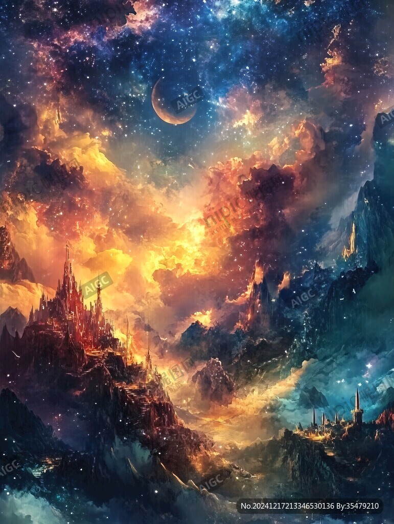 魔幻场景插画