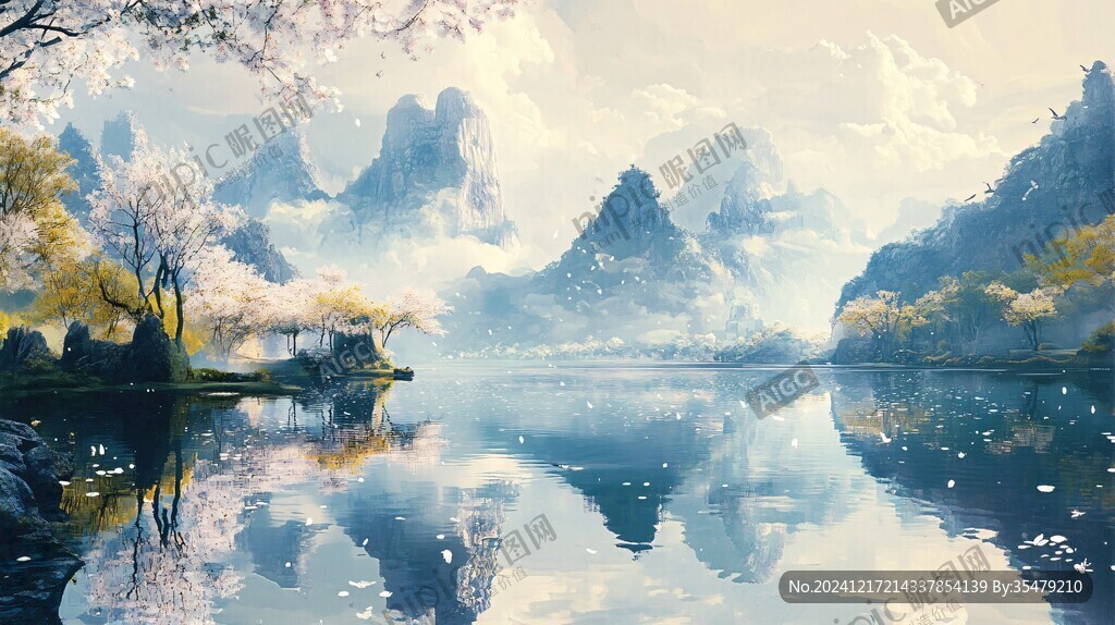 古风山水场景