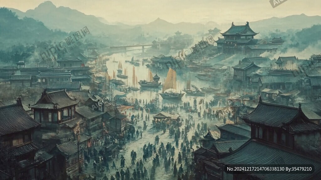 横店插画