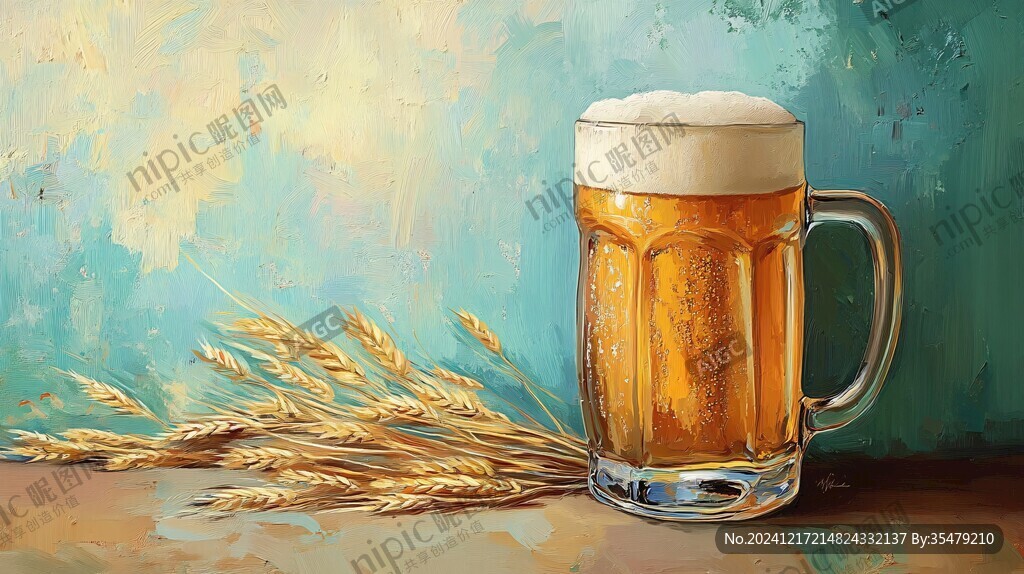 啤酒装饰画