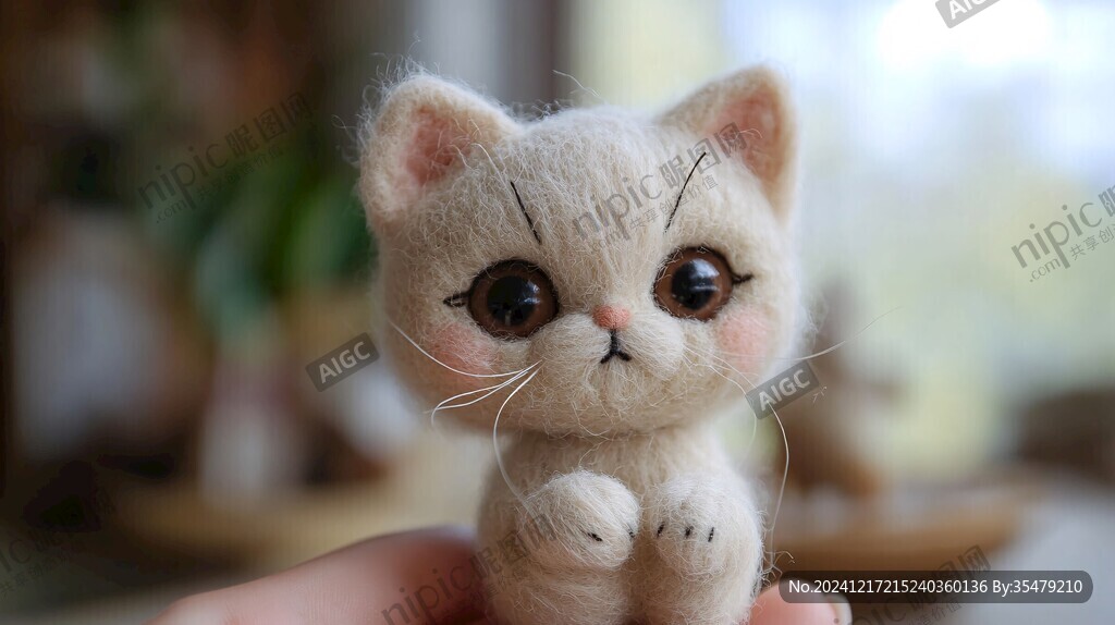 卡通仿真猫