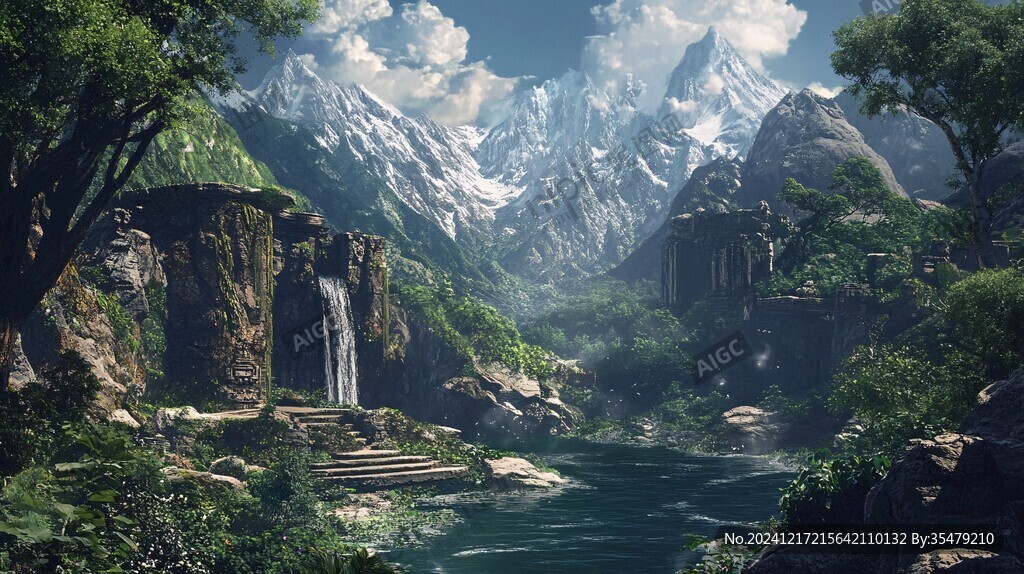 游戏山水场景