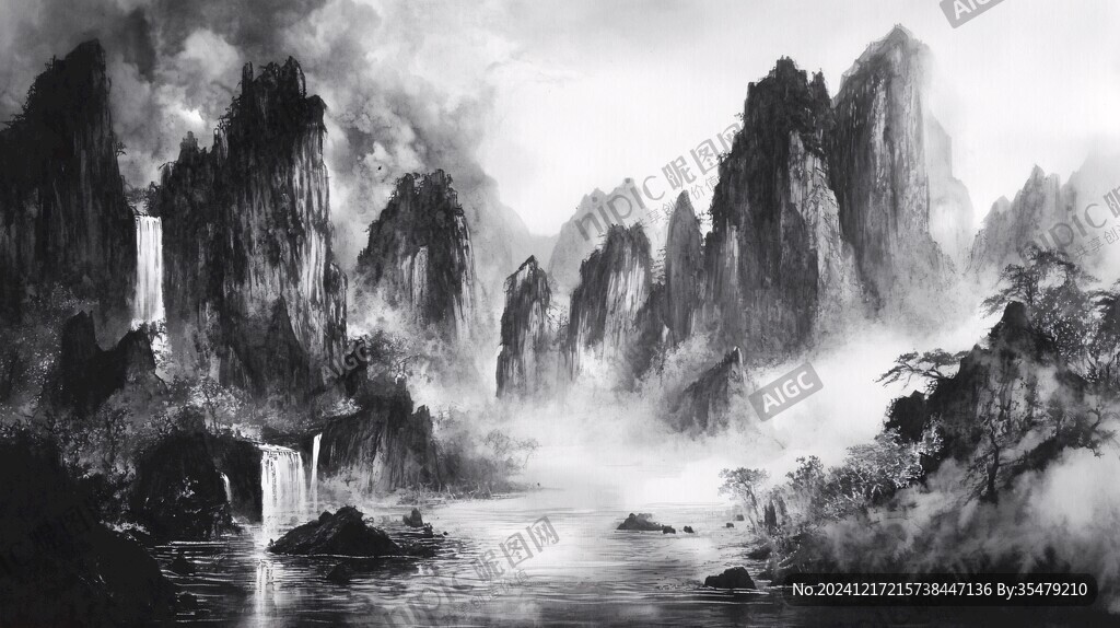 水墨禅境