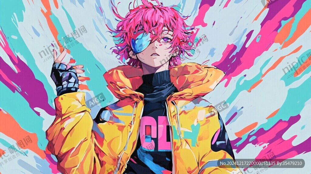酷帅潮流插画
