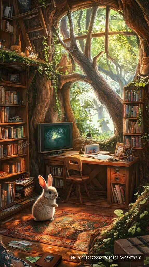 秘密树屋插画