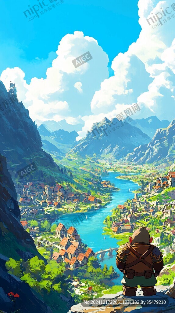 风景厚涂