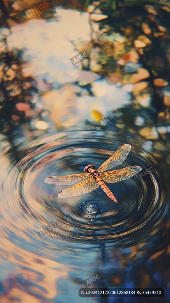 蜻蜓点水