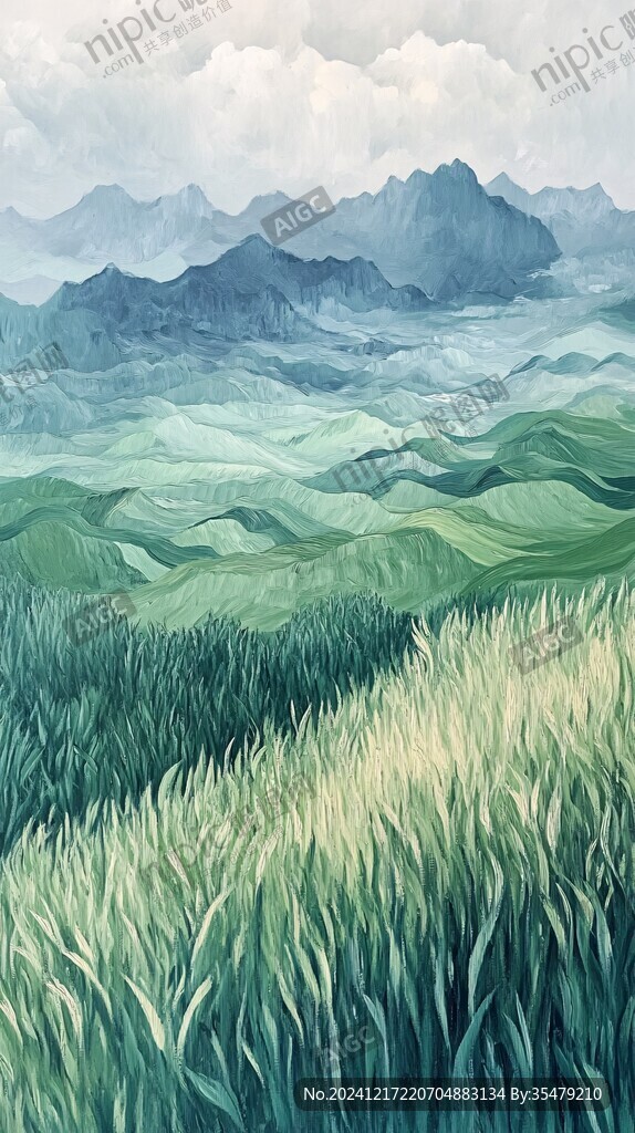 草地原画
