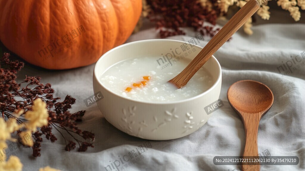中式早餐南瓜粥