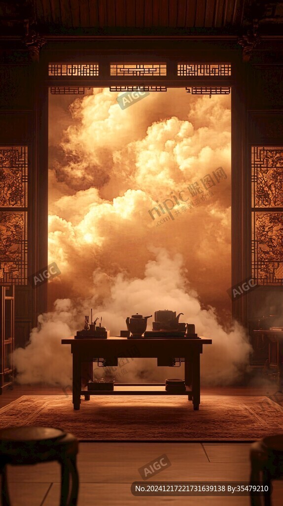 云雾禅境古风传统古典