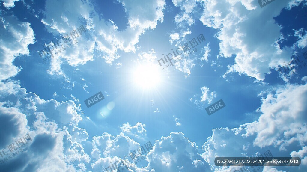 太阳光白云