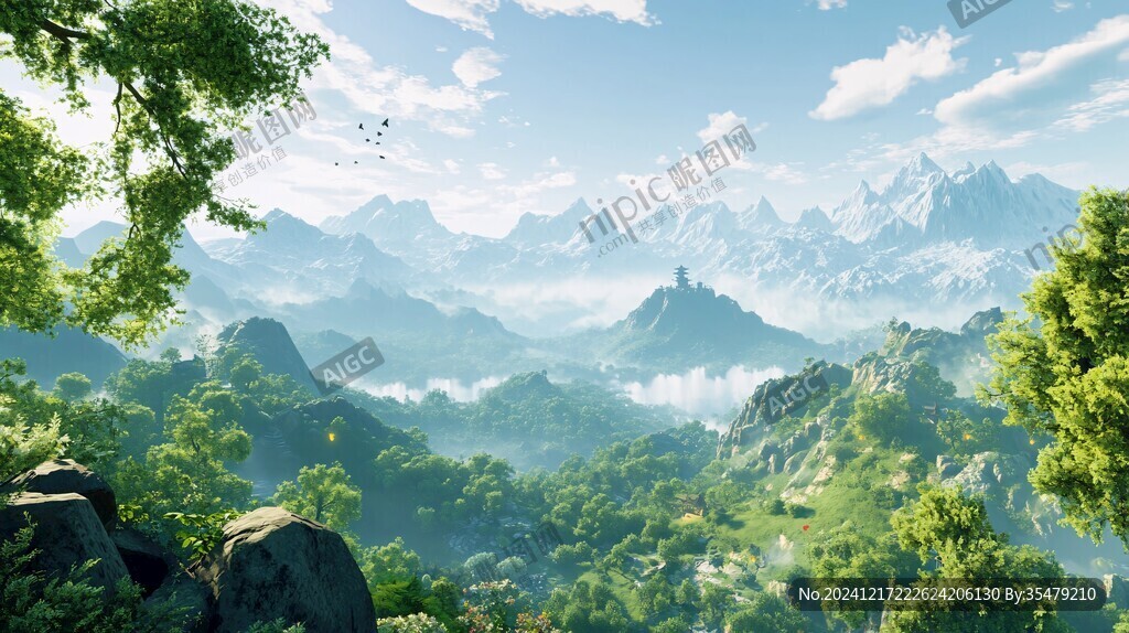 游戏山水场景