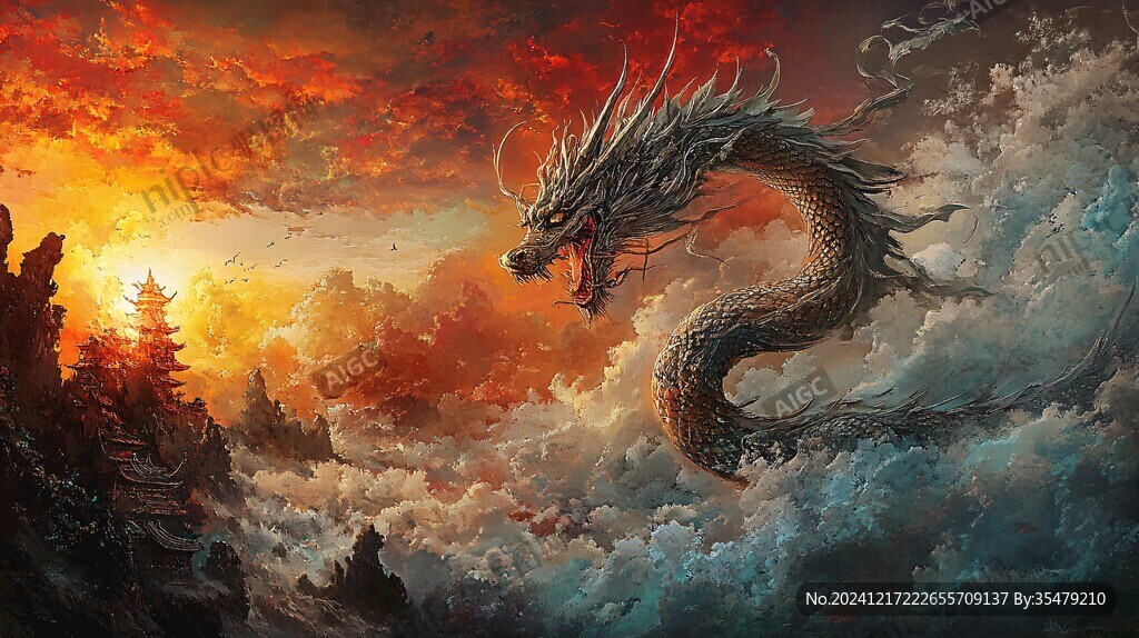 高清唯美双龙戏珠