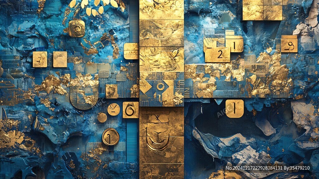 金融背景浮雕