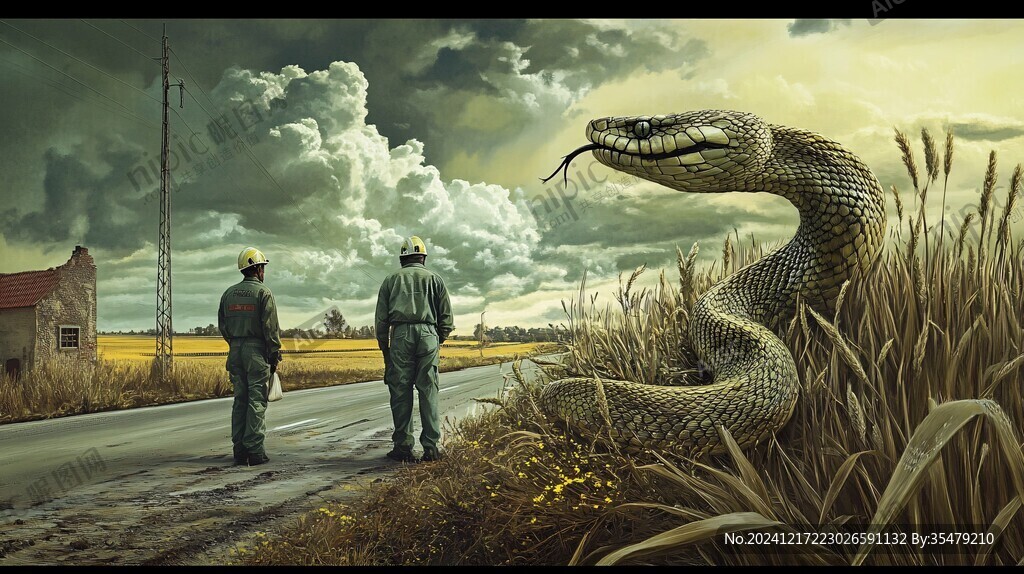 2025插画蛇