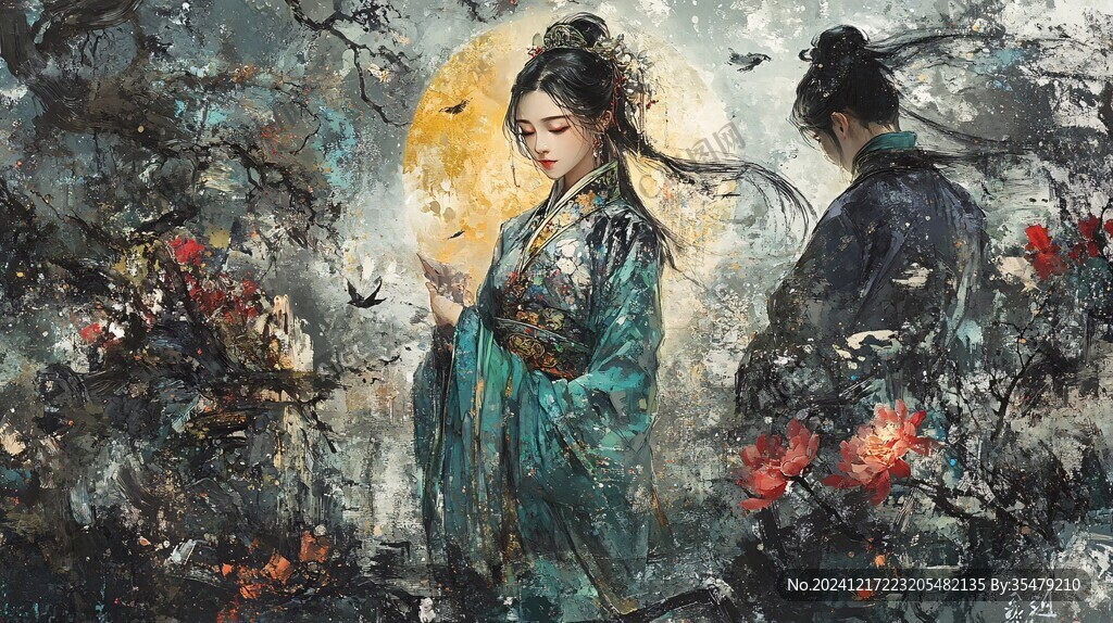 汉服小说插画