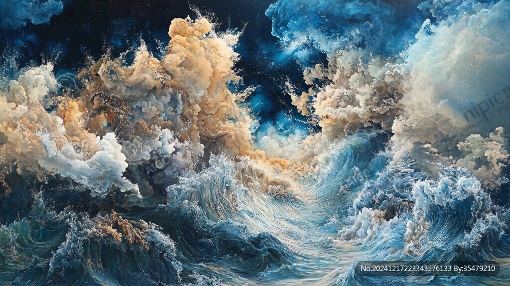 海洋流体画宇宙