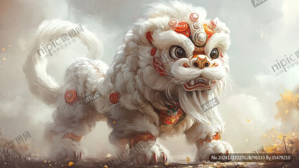 舞狮壁纸封面背景