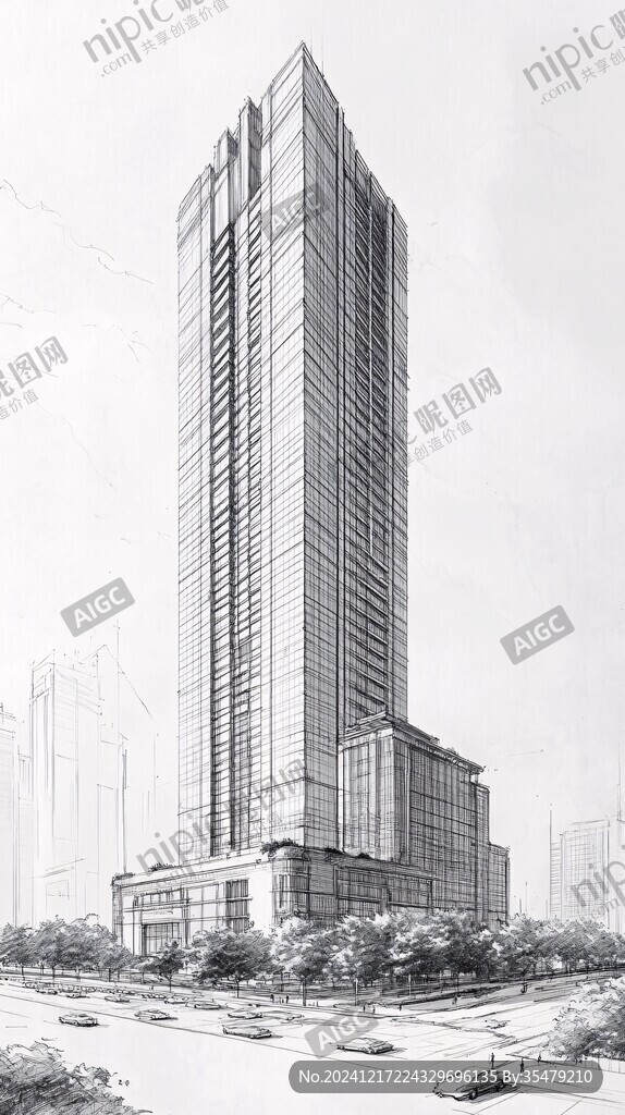 中洲控股中心线稿