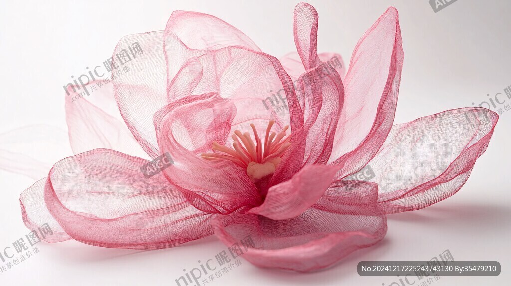 3d立体花卉荷花