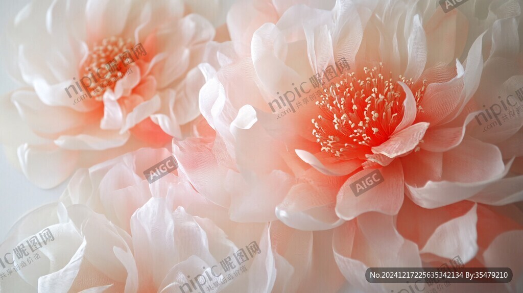 3d牡丹花