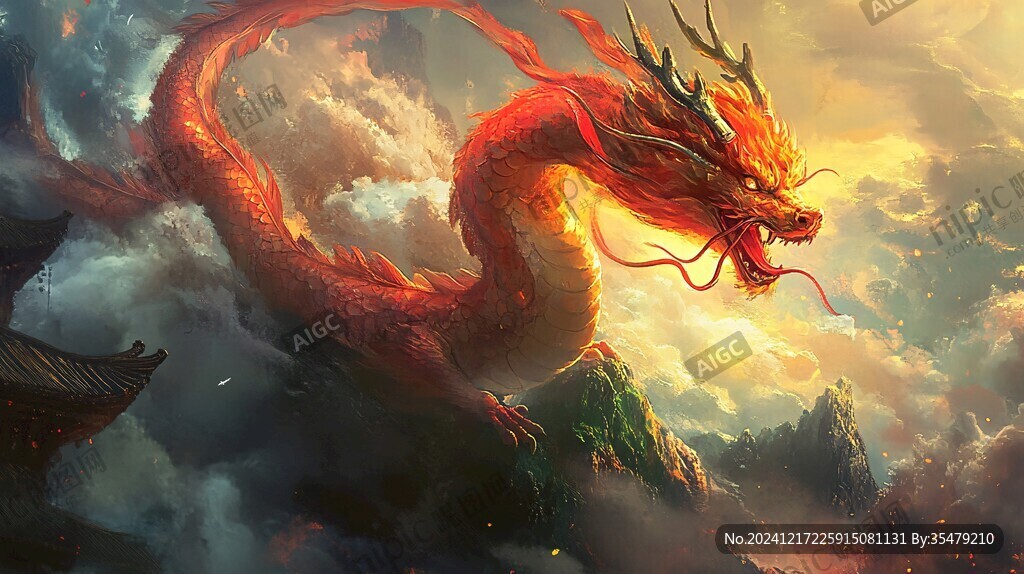 龙年横版插画