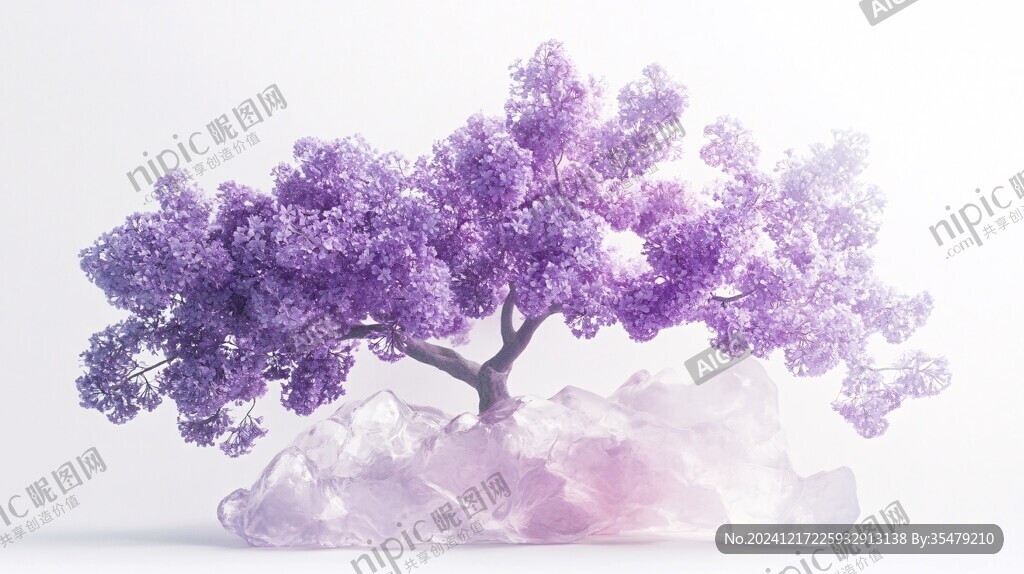 水晶树木