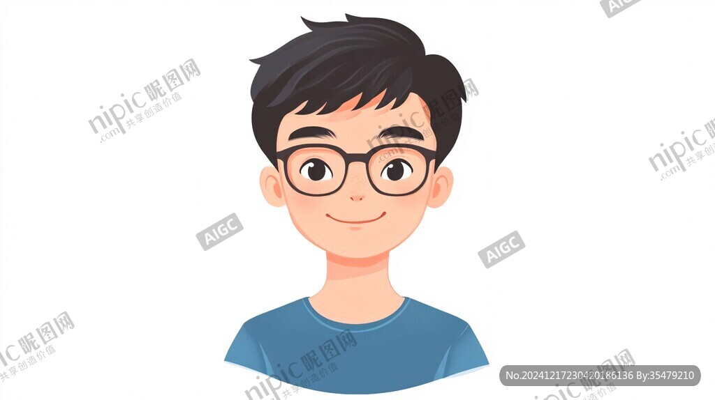 男生卡通形象设计