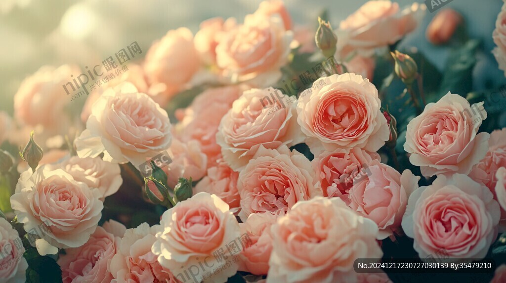 春日绚丽炫丽温柔玫瑰