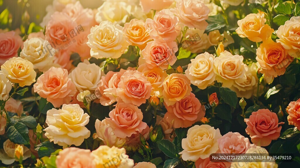 春日绚丽炫丽温柔玫瑰