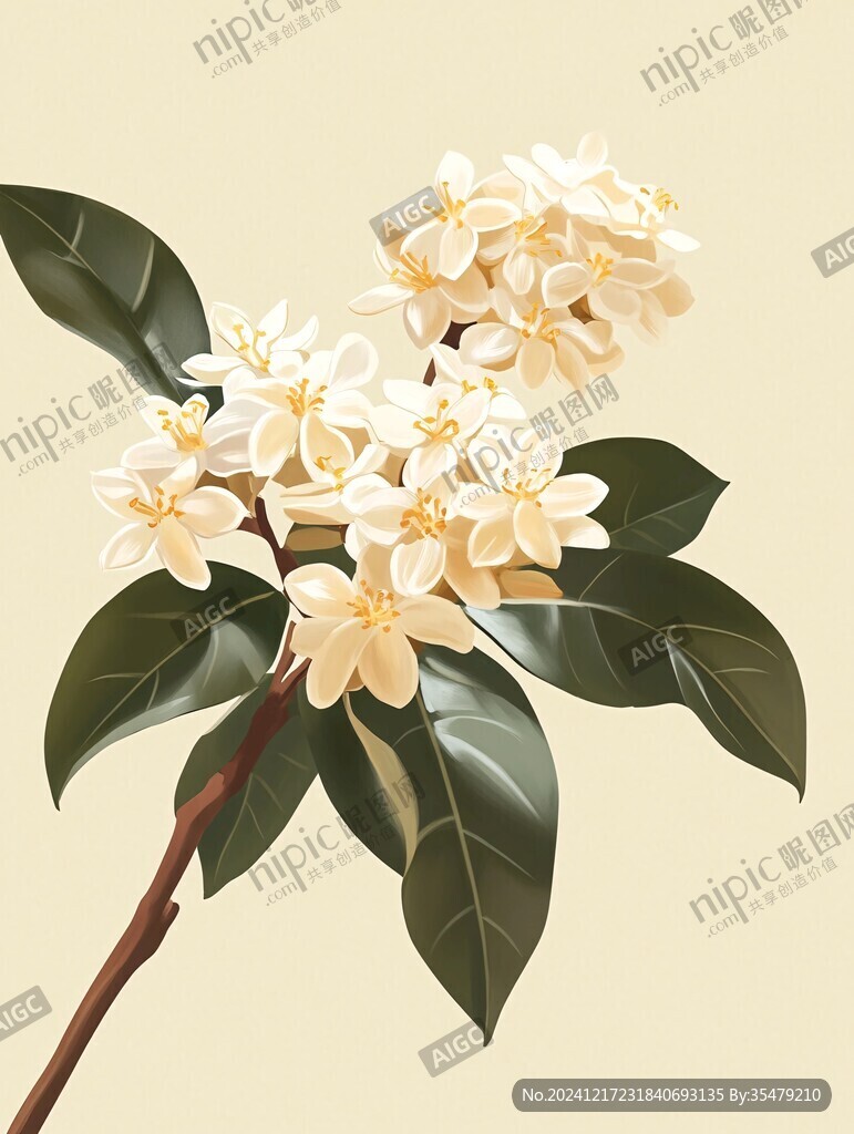 鼠绘桂花