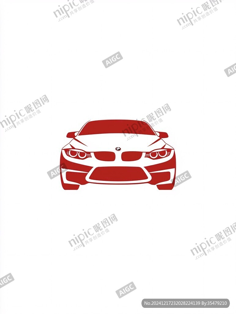 抽象车车外形logo