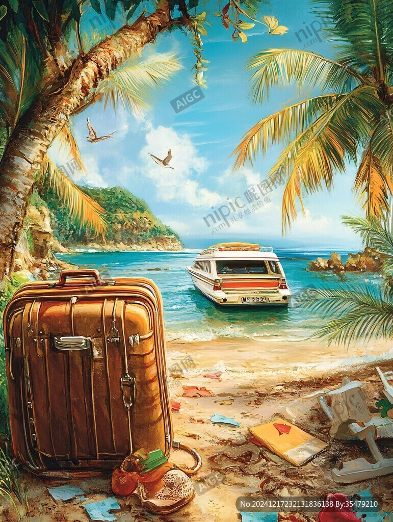 3d旅行海报