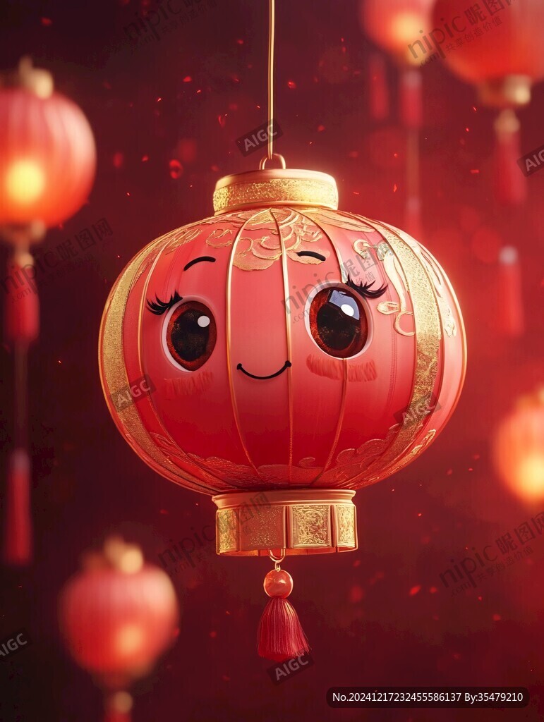 鼠绘灯笼