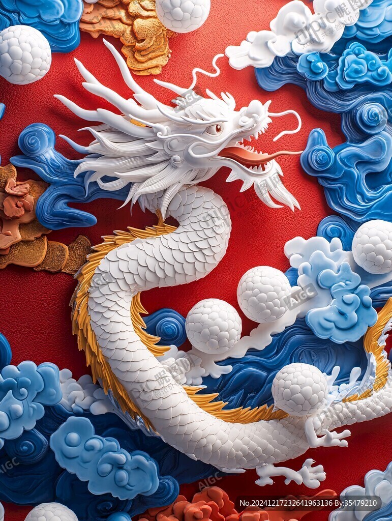 龙立体图案