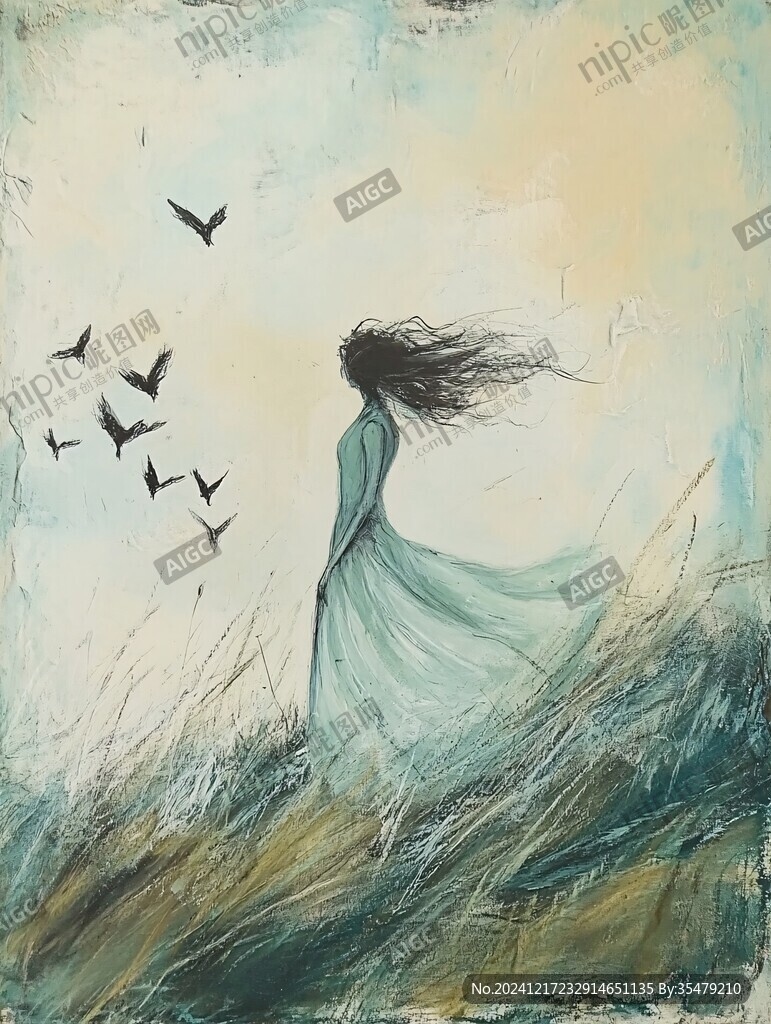 风美女插画