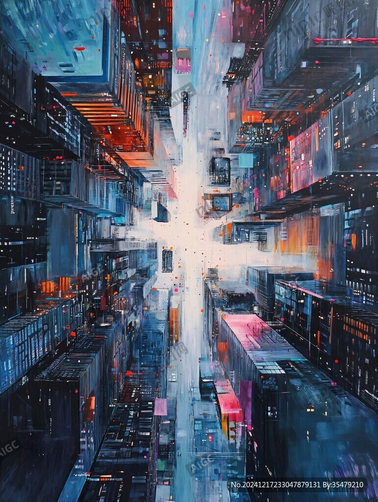 赛博朋克装饰画
