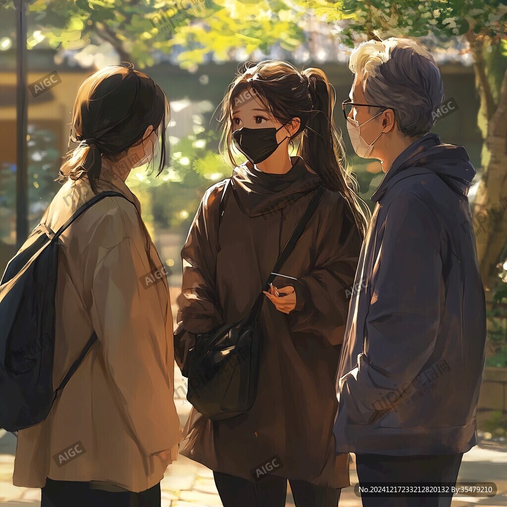 插画背影