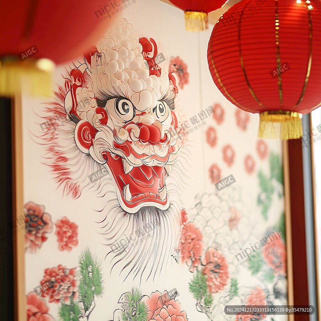 墙绘火锅