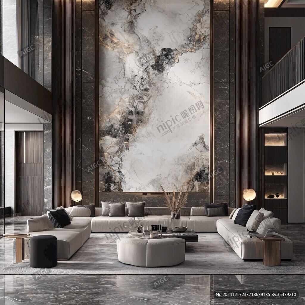 岩板客厅场景素材
