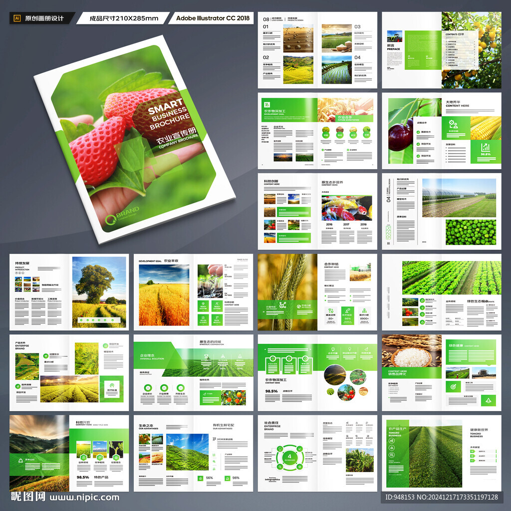 农业画册模板