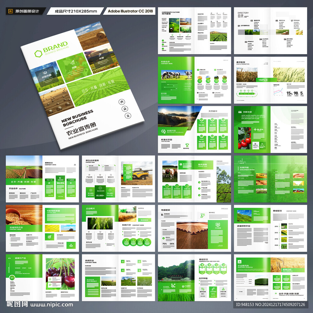 农业画册模板