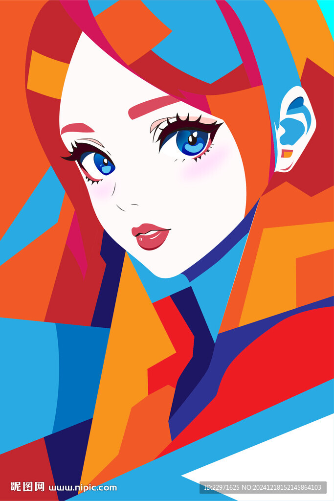 色块女孩
