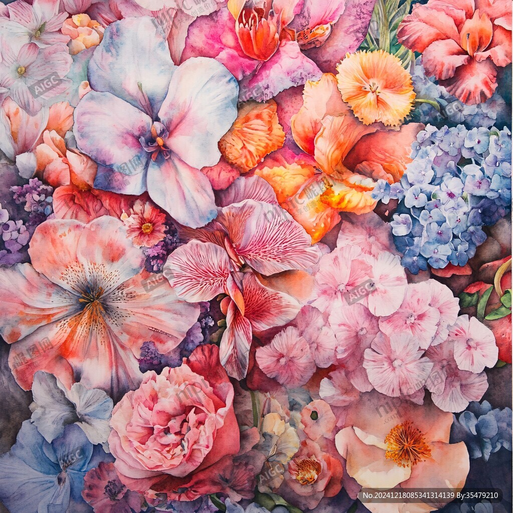 3d立体花卉油画